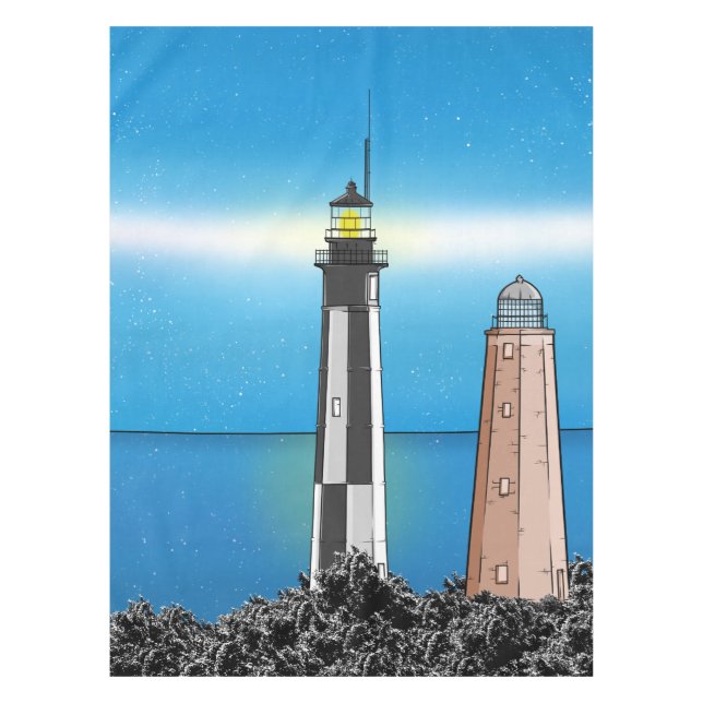 Toalha De Mesa Cape Henry Lighthouse Virginia Chesapeake Bay (Frente)