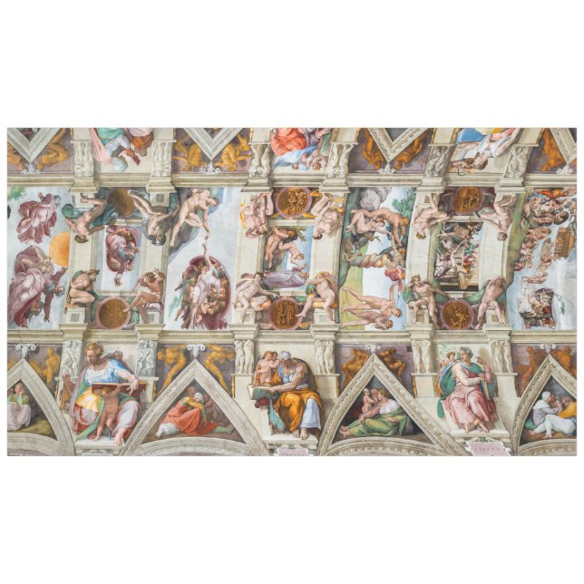 Toalha De Mesa Capela Sistina Michelangelo - Vaticano, Roma, Itál (Frente (Horizontal))