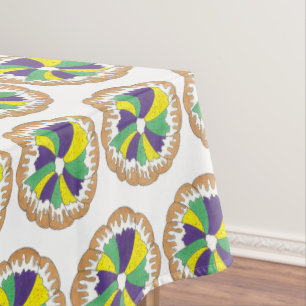 Toalha De Mesa Carnaval do King Cake New Orleans NOLA Mardi Gras