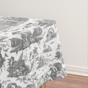Toalha De Mesa Carruagem francesa Vintage de Dawn Toile de Jouy-C