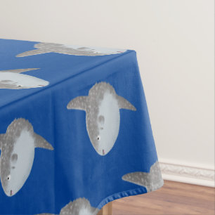 Toalha De Mesa Cartografia fofa mola de peixe-sol oceânico