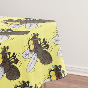 Toalha De Mesa Cartoon de insetos com mosca espinhenta