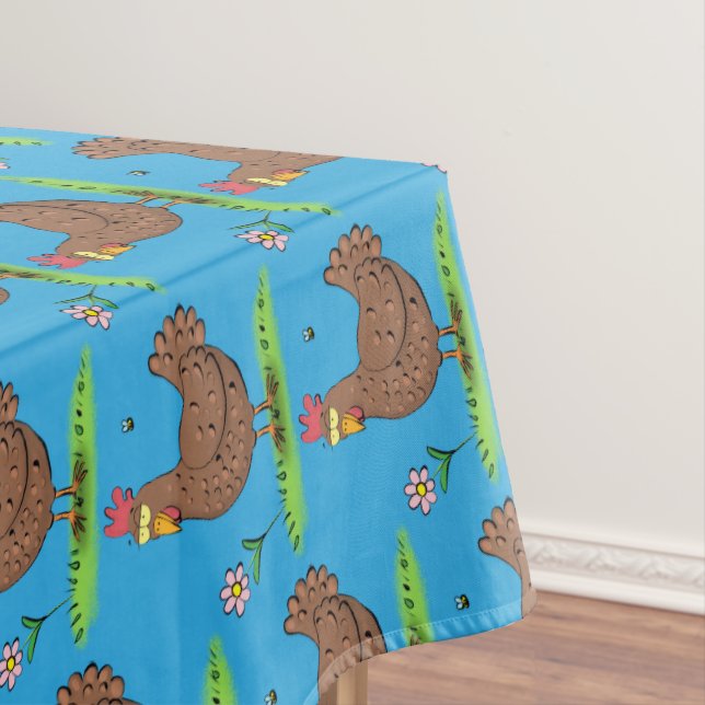 Toalha De Mesa Cartoon galinha rústico (Posição Original)