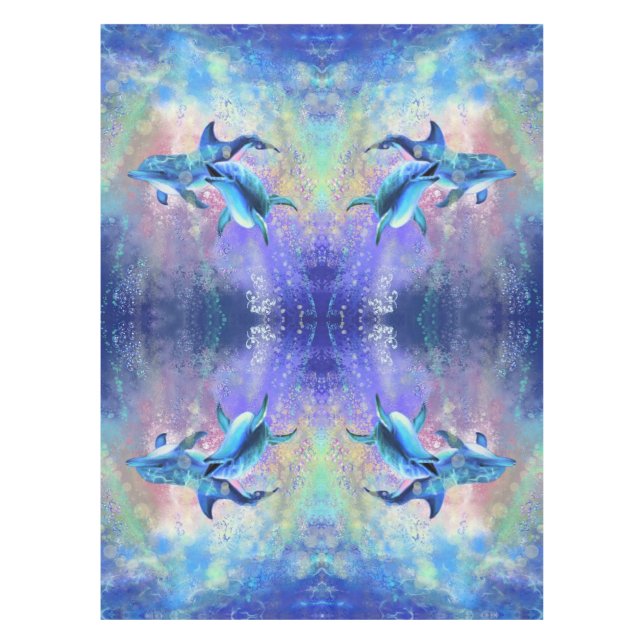 Toalha De Mesa Casal Dolphin Tablecloth (Frente)
