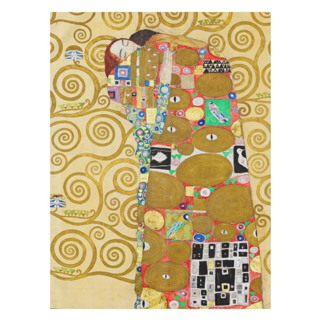 Toalha De Mesa Casal Gustav Klimt Fulfillment Nouveau (Frente)