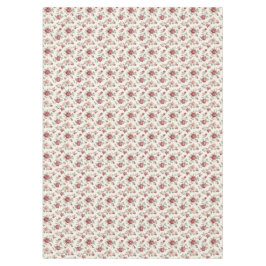 Toalha De Mesa Casamento Floral Creme Vermelho Pretty Chic