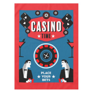 Toalha De Mesa Cassino Jogo de Poker Roleta 
