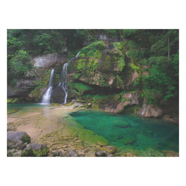 Toalha De Mesa Caudal imponente de Virje, Poster da Eslovênia (Frente (Horizontal))