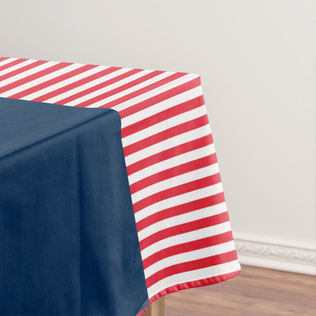 Toalha De Mesa Celebração Divertida Vermelho Branco e Azul (Posição Original)