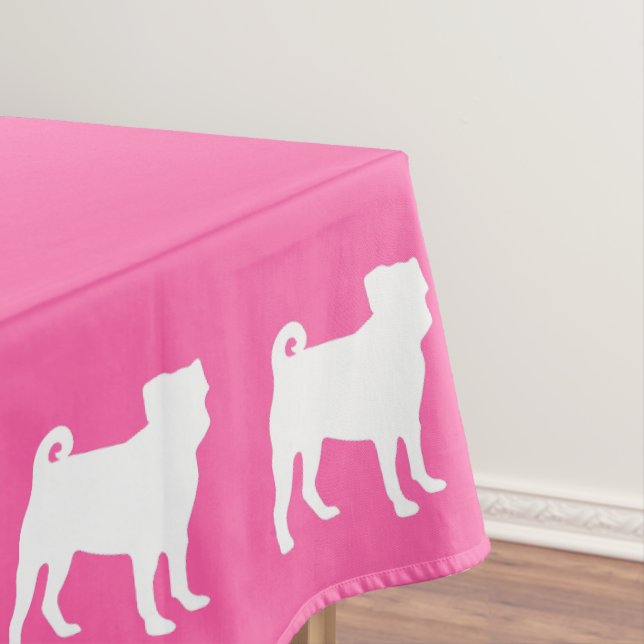 Toalha De Mesa Celebração do Tema do Cão Rosa (Posição Original)