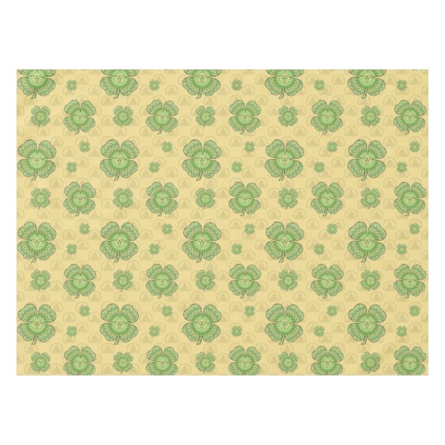 Toalha De Mesa Celtic Shamrock Tablecloth (Frente (Horizontal))