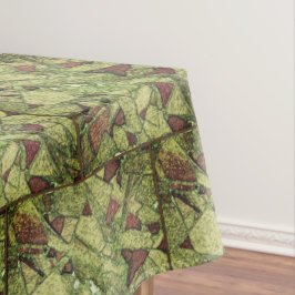 Toalha De Mesa Cerâmica com desenho de pedra vulcânica pintada ve