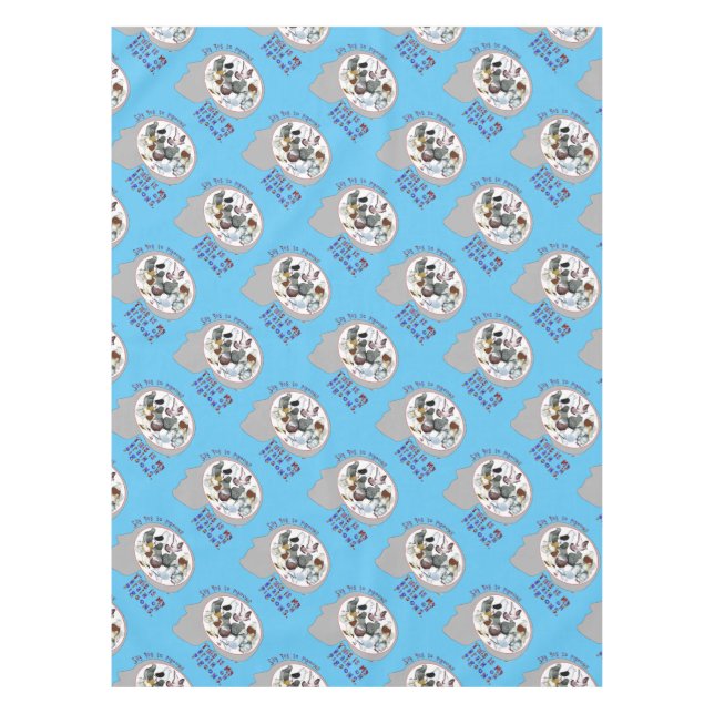 Toalha De Mesa Cérebro Em Pombos (Frente)