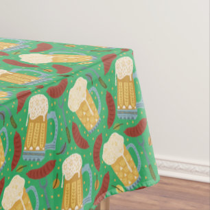 Toalha De Mesa Cervejas e Brats Whimsical