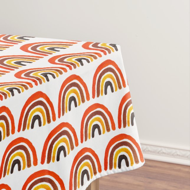 Toalha De Mesa Chá de Bebê Arco-Íris Boho Sem Gênero (Posição Original)