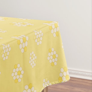 Toalha De Mesa Chá de fraldas amarelo de mel do Pastel Elegante