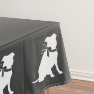 Toalha De Mesa Chá de fraldas De Cão De Pit Bull Sexo Pitbull N
