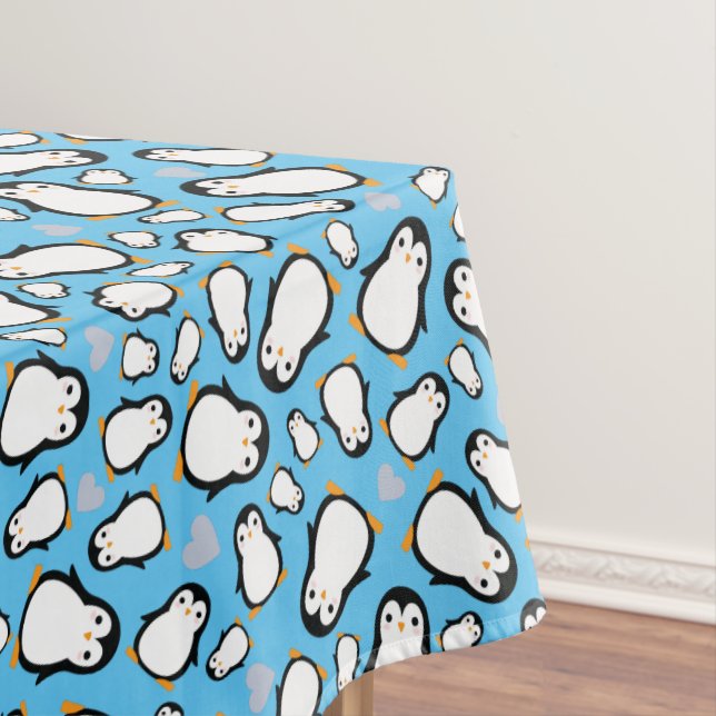 Toalha De Mesa Chá de fraldas de pinguim (Posição Original)