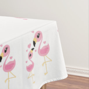 Toalha De Mesa Chá de fraldas Flamingo Cute Tropical