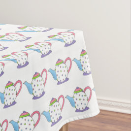 Toalha De Mesa Chá do Pote de chá de Bolinhas de pastel