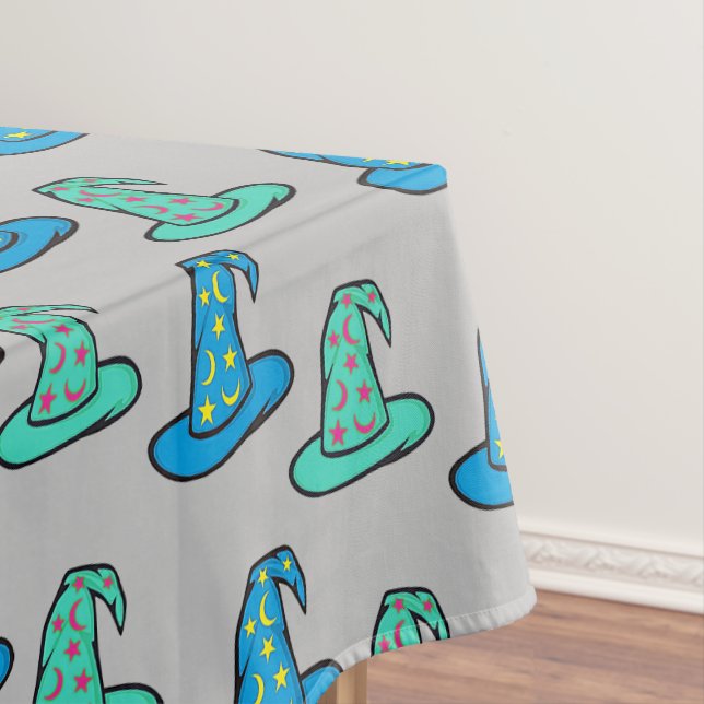 Toalha De Mesa Chapéus de Assistente Azul + Teto (Posição Original)