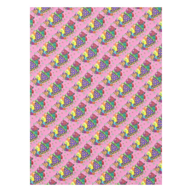 Toalha De Mesa Chapéus do Partido Birthay (Frente)