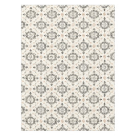 Toalha De Mesa Charcoal & Blush French Damask Tablecloth