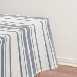 Toalha De Mesa Charm French Farmhouse Blue and White Striped