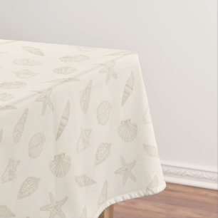 Toalha De Mesa Charme Costeiro Bege Arenoso