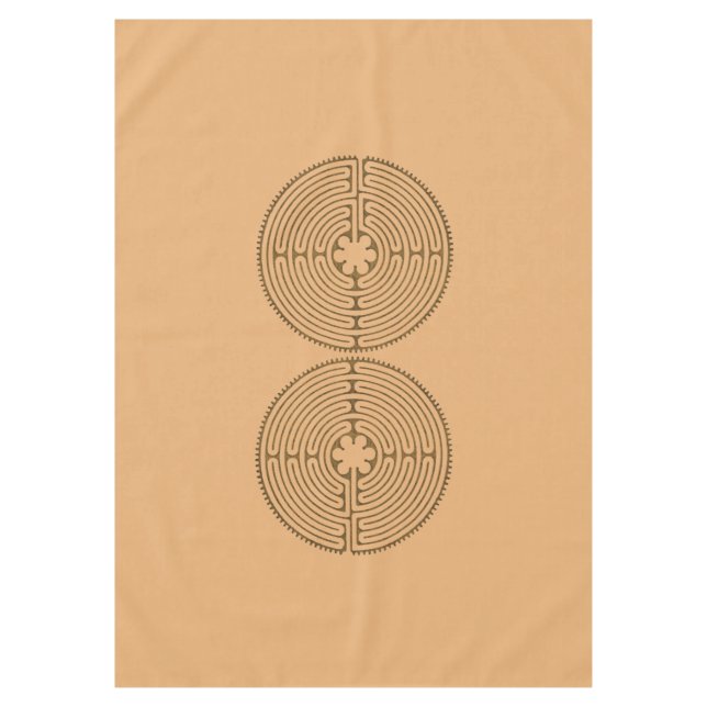 Toalha De Mesa Chartres Labyrinth estilo antigo + suas ideias (Frente)