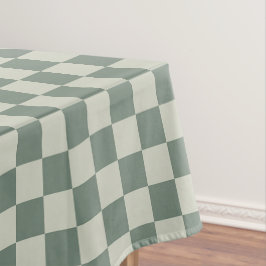 Toalha De Mesa Checkerboard verde