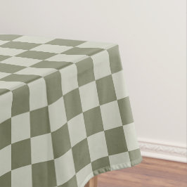 Toalha De Mesa Checkerboard verde de sábado