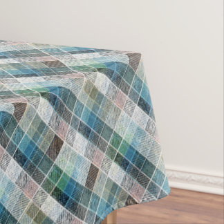 Toalha De Mesa checkered, tartan, plaid, classic, blue, white