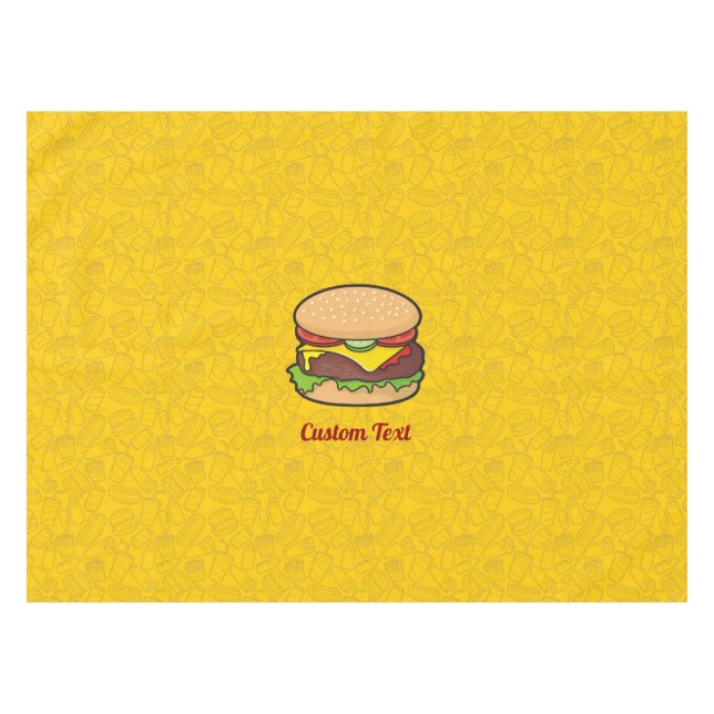 Toalha De Mesa Cheeseburger (Frente (Horizontal))