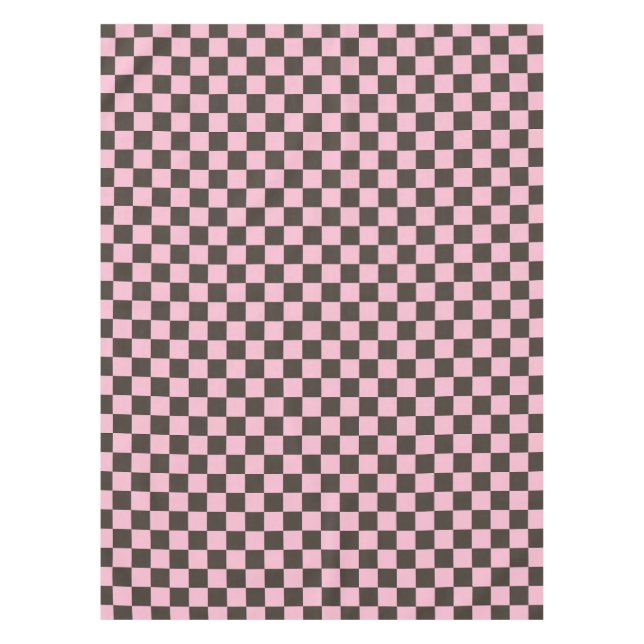 Toalha De Mesa Cherry blossom checkered board pattern (Frente)