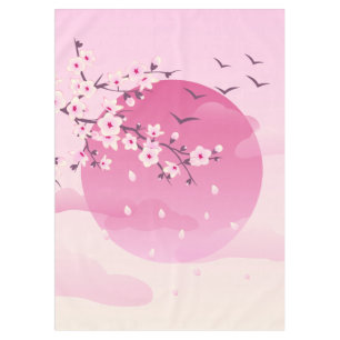 Toalha De Mesa Cherry Blossoms - Paisagem Japonesa