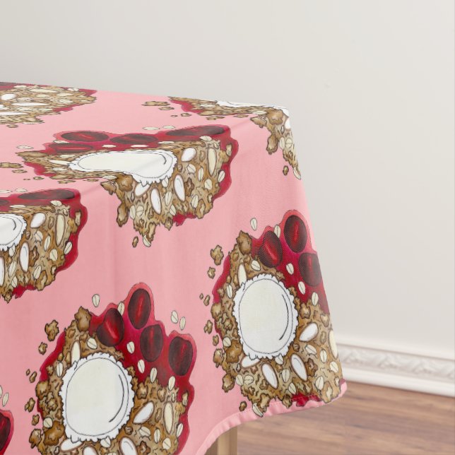 Toalha De Mesa Cherry Crumble Cobbler Dessert Sorvete Picnic (Posição Original)