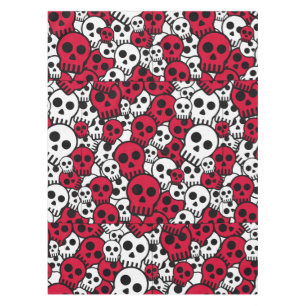 Toalha De Mesa Cherry Gothic Skull Pattern Impressão