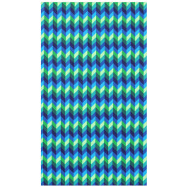 Toalha De Mesa Chevrons Verdes Azuis Grande Tablecloth
