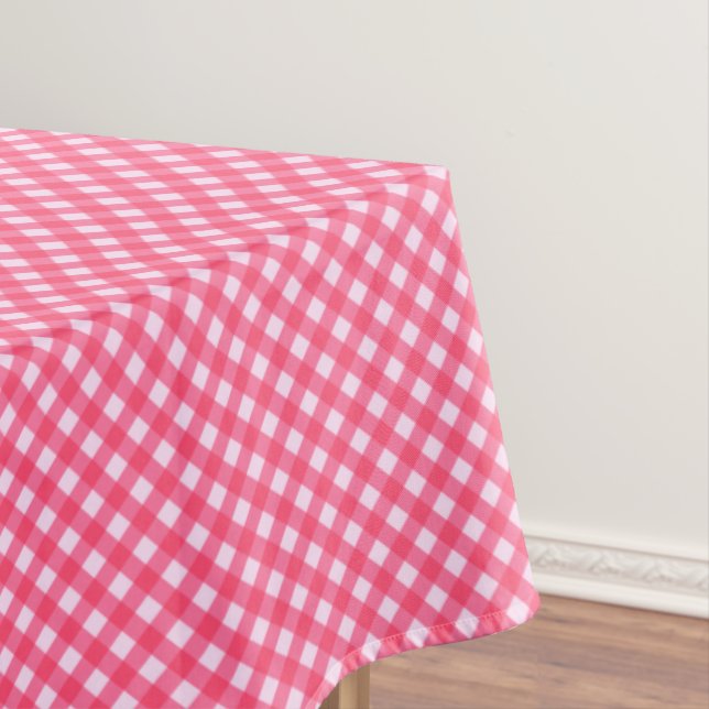 Toalha De Mesa CHEX 1-PINK-COTTON TABLECLOTH 60x104in (Posição Original)