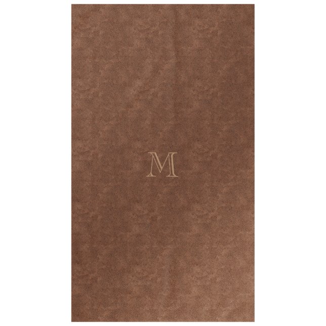 Toalha De Mesa Chic Leather Copper Look (Frente)