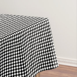 Toalha De Mesa Chic Moderno com Padrão de Verificação em Branco P