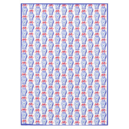 Toalha De Mesa Chinoiserie Ginger Jar Monograma | Arco vermelho