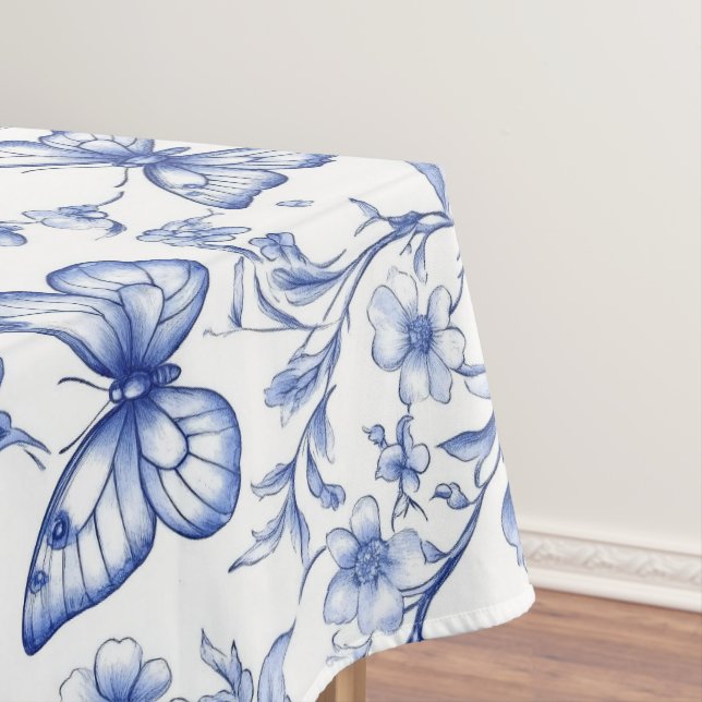 Toalha De Mesa Chinoiserie Toile De Jouy Pattern (Posição Original)