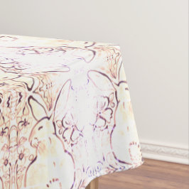 Toalha De Mesa chique Vintage Rabbit Tablecloth Ecru Floral