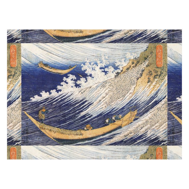Toalha De Mesa Choshi na província de Simosa por Hokusai (Frente (Horizontal))