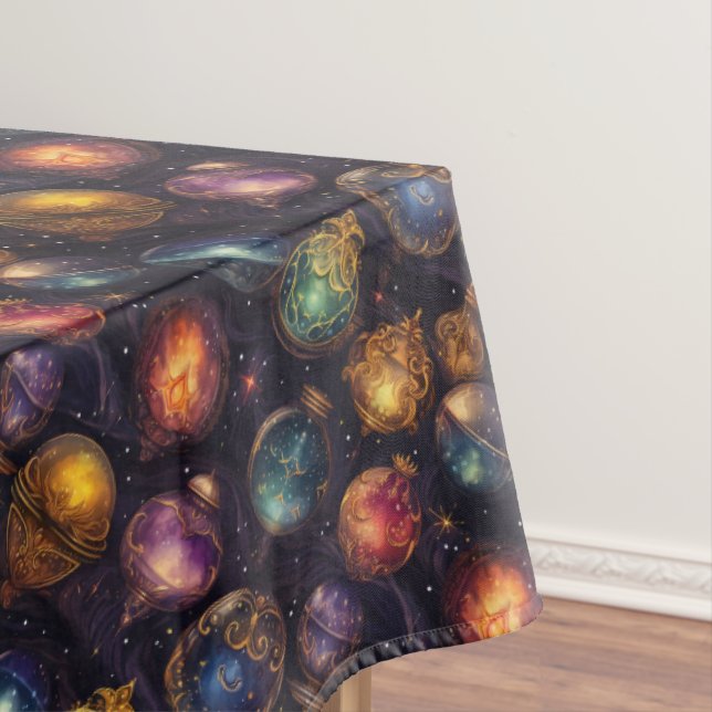 Toalha De Mesa Christmas Baubles Tablecloth (Posição Original)