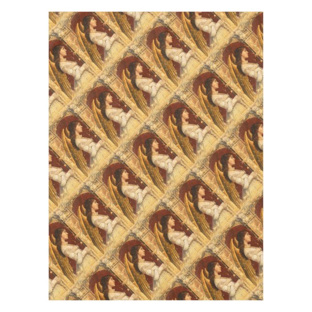 Toalha De Mesa Christmas Fresco Angel (Frente)