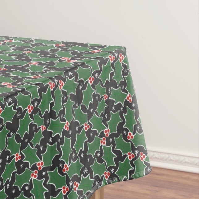 Toalha De Mesa Christmas Holly Tablecloth (Posição Original)