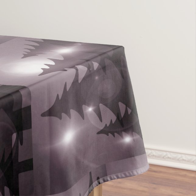 Toalha De Mesa Christmas Party Pink Trees Holiday Winter Elegant (Posição Original)